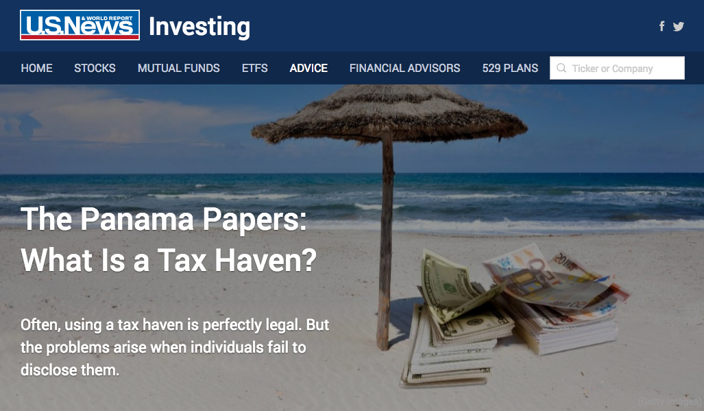 The Panama Papers: What Is a Tax Haven?